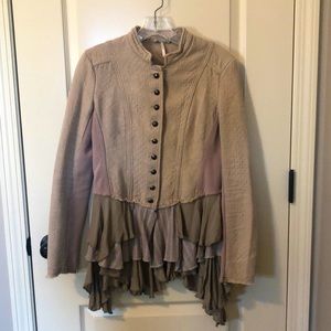 Free People ruffled jacket